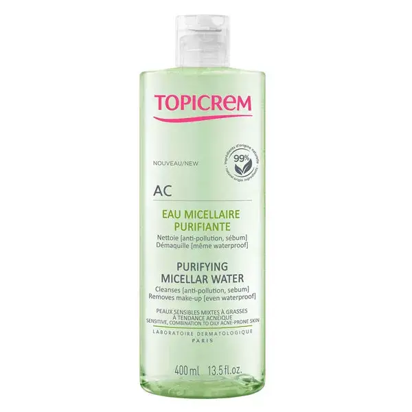 Água Micelar Purificante Topicrem AC 400ml