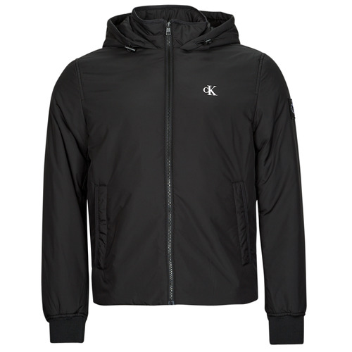 Calvin Klein Jeans - HOODED HARRINGTON JACKET - Noir