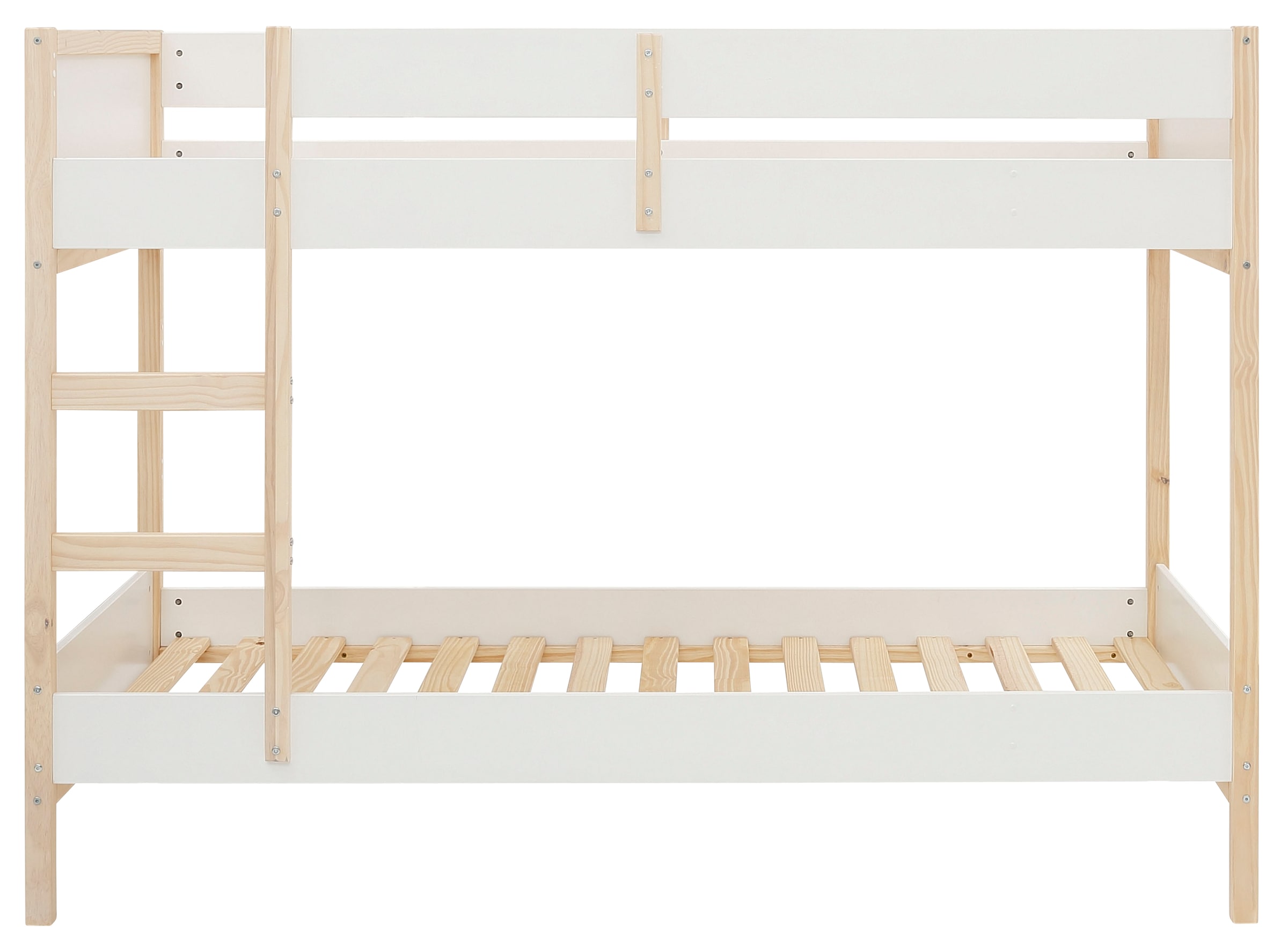 Lüttenhütt Etagenbett »Janne« Kiefernholz, Etagenbett, inklusive Holzleiter, Liegefläche 90x200 cm