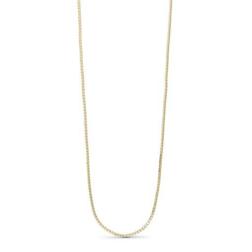 Pure By Nat Snake Chain Halskæde, Gold Plated, 42 cm