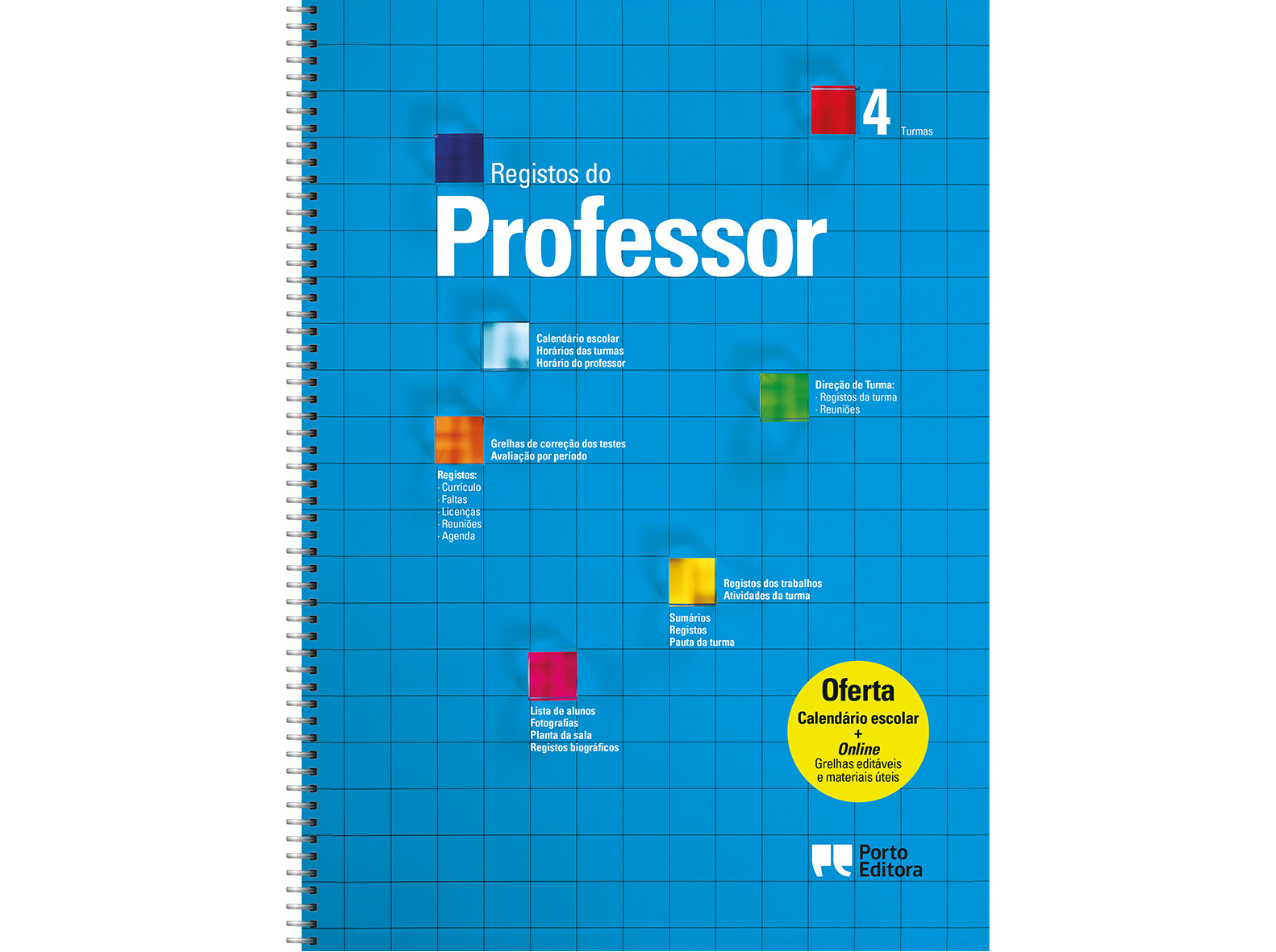 LIVRO REGISTOS DO PROFESSOR - 4 TURMAS