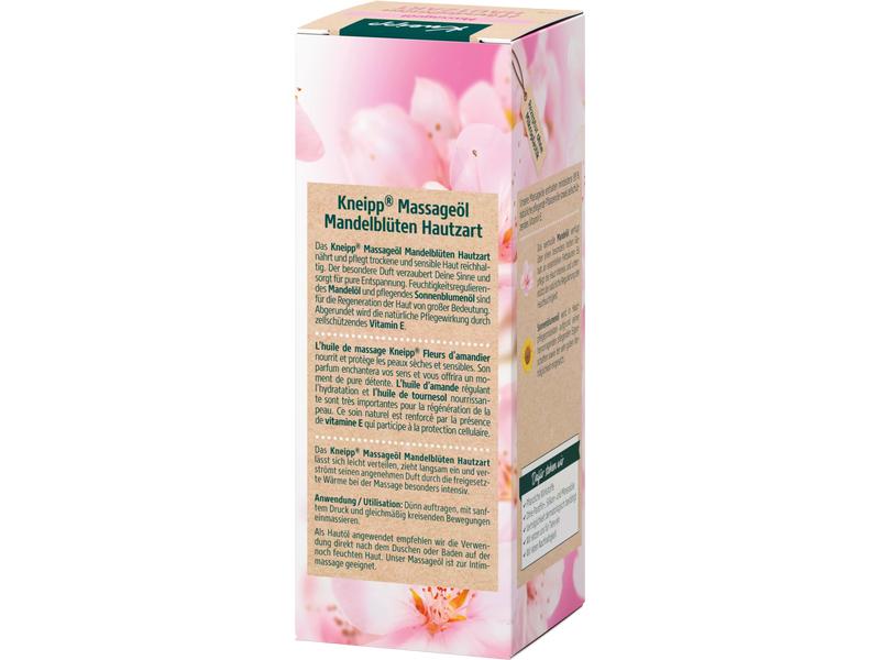 Kneipp Massageöl Mandelblüten Hautzart 100 ml Veganes Massageöl