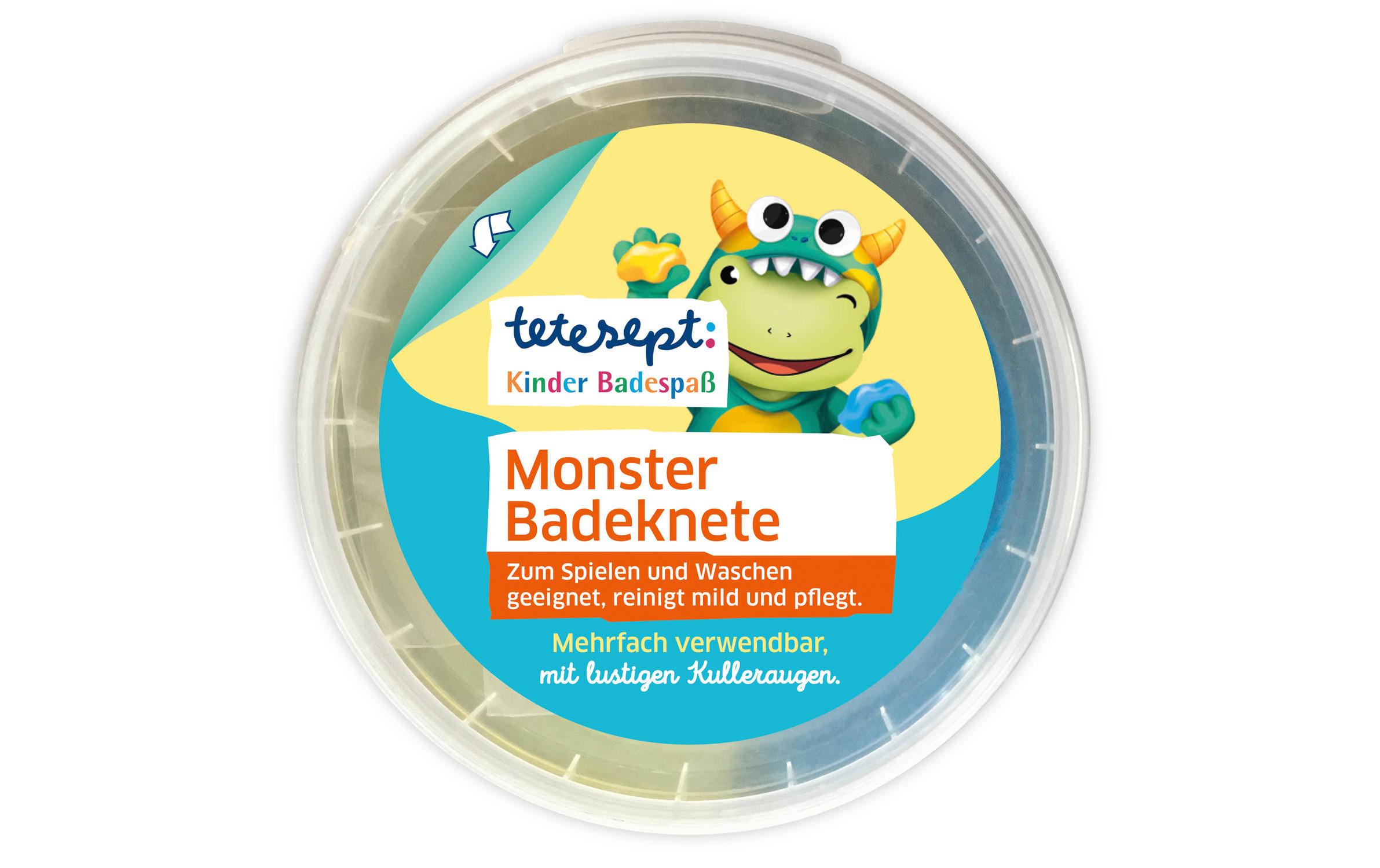 Badeknete Monster 100 gPflegender Badezusatz zum Spielen und Waschen