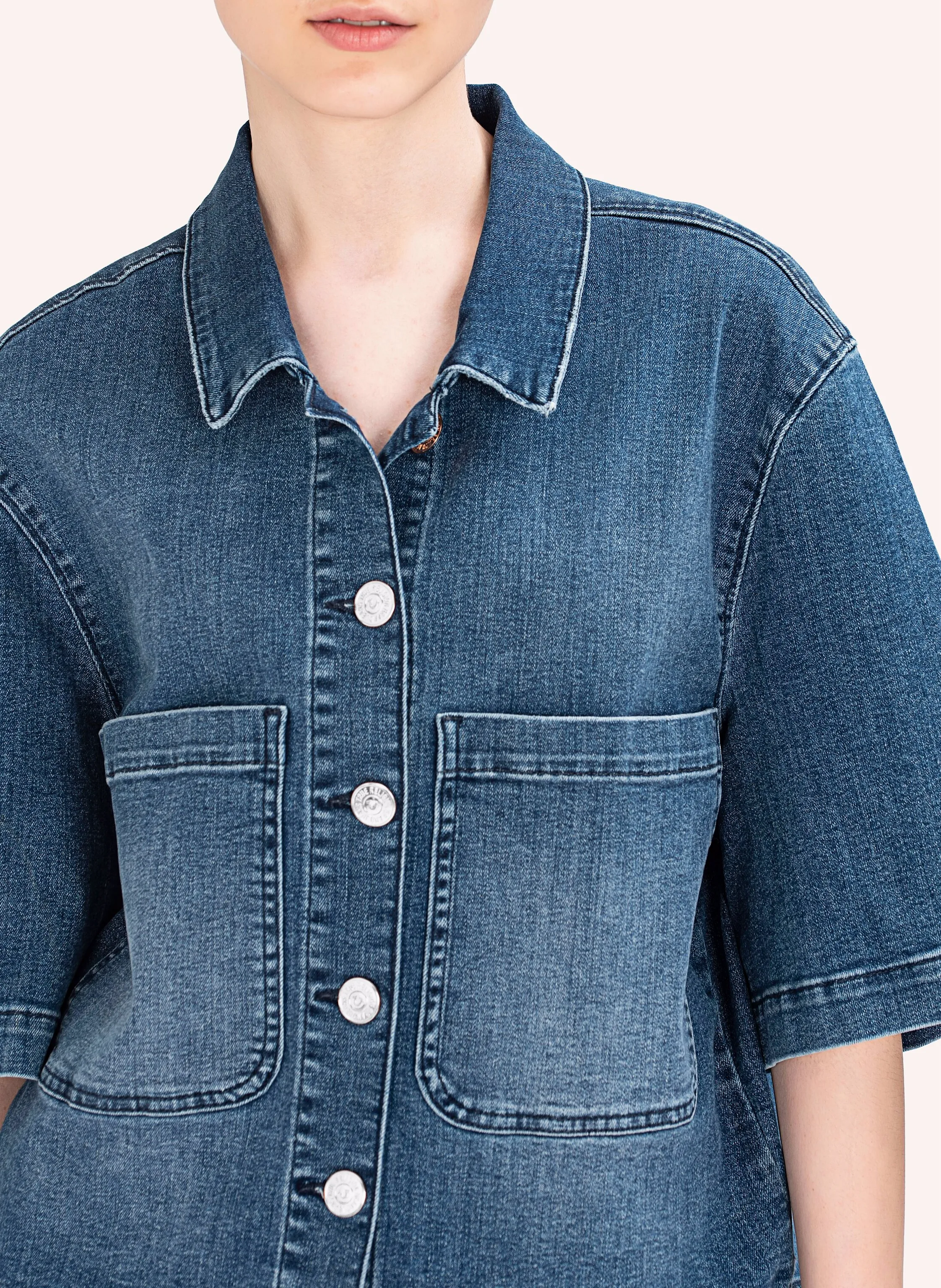 TRUE RELIGION Jeansjacke Kurzarm