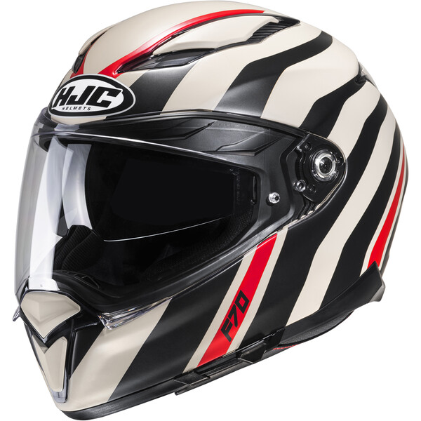 HJC - Casque F70 Galla MC9SF / Beige / Noir / Rouge / Mat