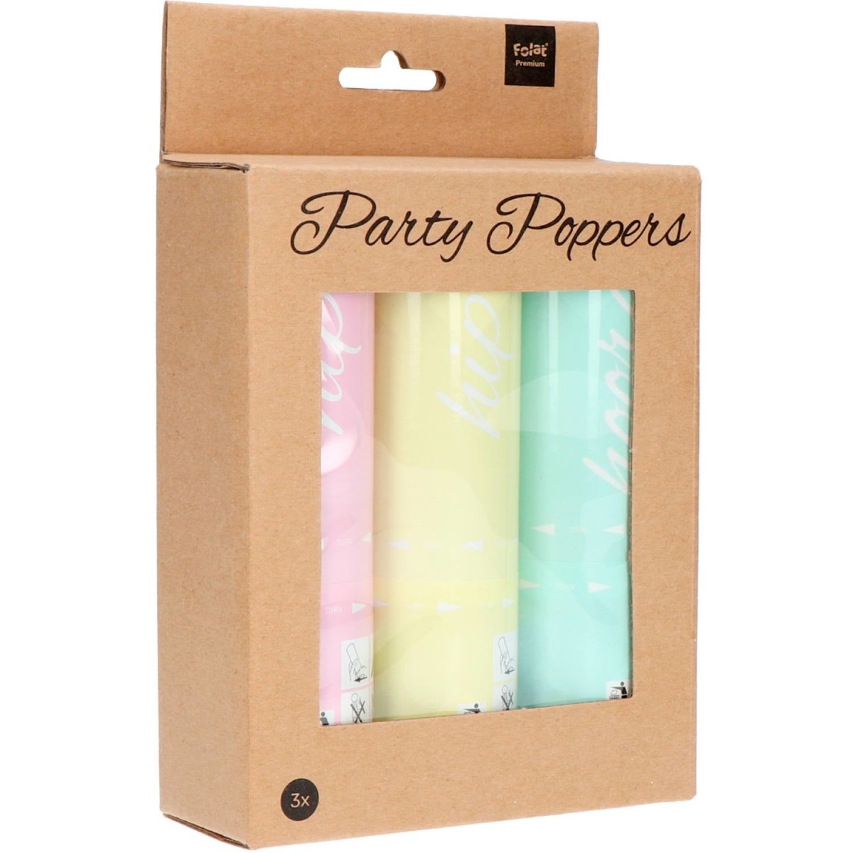 Confetti Kanonnen Set Pastel 15cm 3st