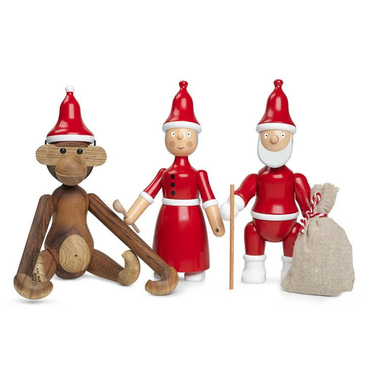 Kay Bojesen - Zipfelmütze für Affe mini, rot / weiss