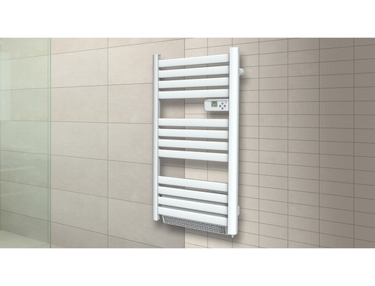 CARRERA - Radiateur sèche-serviette à lames plates + soufflerie 1500w