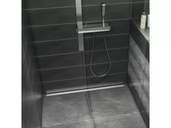 Receveur à carreler WEDI Fundo Riolito Neo, avec écoulement linéaire 140 x 90 cm