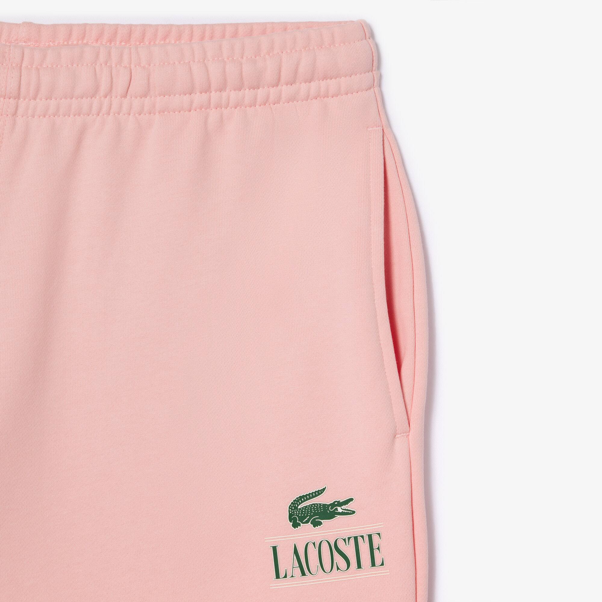 Jogging-Shorts mit LACOSTE Signatur-Aufdruck Bermudas - Rosa - Lacoste - Unisex