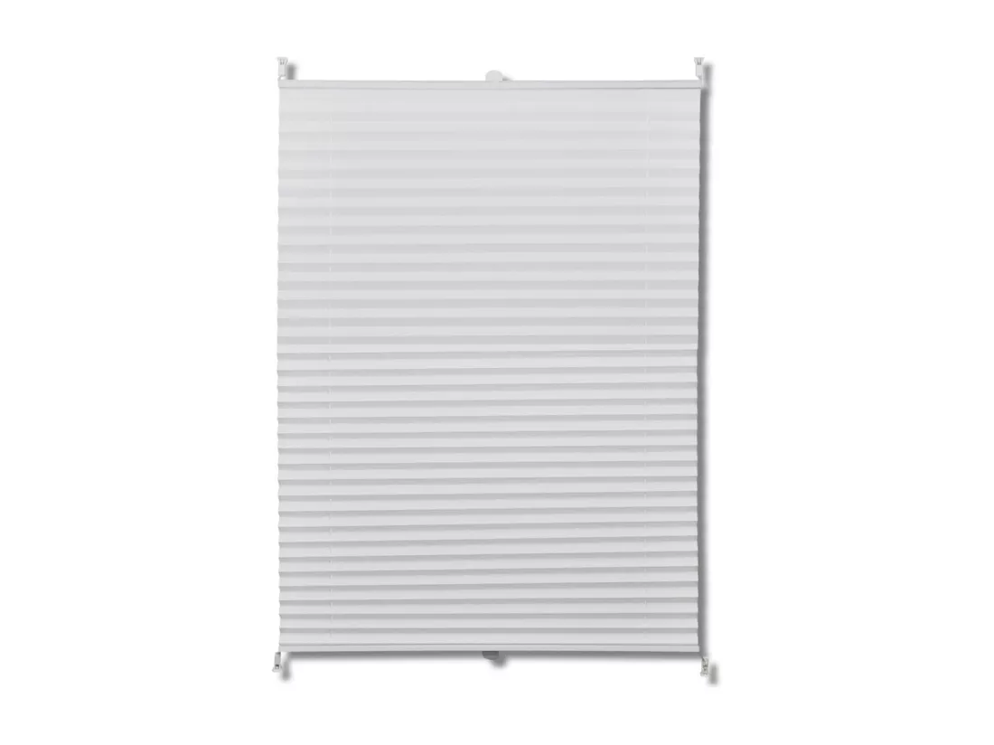 Store plissé en blanc blanche 125 x 70 x 125 cm 4102173