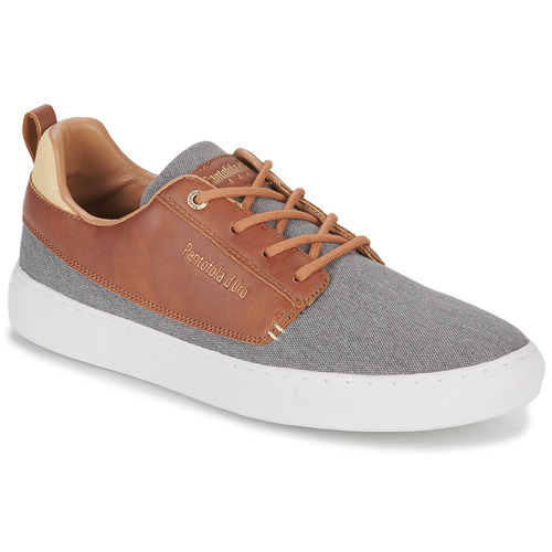 Pantofola d'Oro - PRATO UOMO LOW - Gris / Cognac