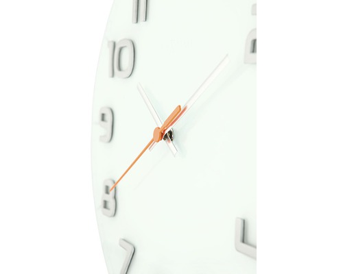 Wandklok Classy Rond glas wit Ø 30 x 3,5 cm