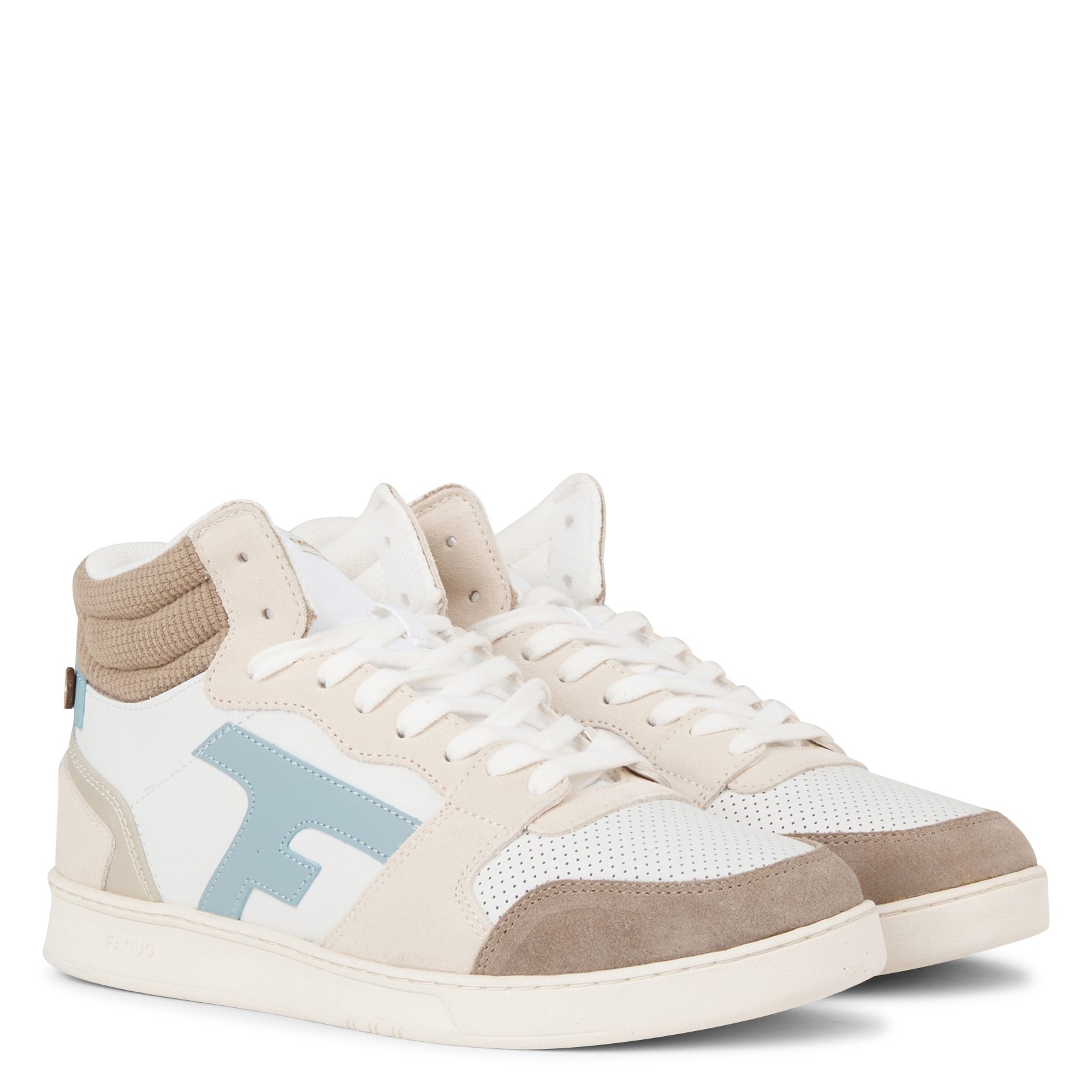 HAZEL MID - Baskets montantes en cuir | Blanc