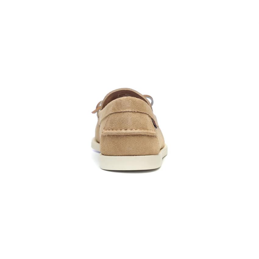 DOCKSIDES SCHOODIC BEAT OUT Beige Camel-Chaussures bateau pour femme en cuir suede