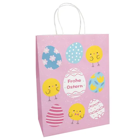 Idena Geschenktasche Ei/Küken 22x11x27cm FSC-Mix