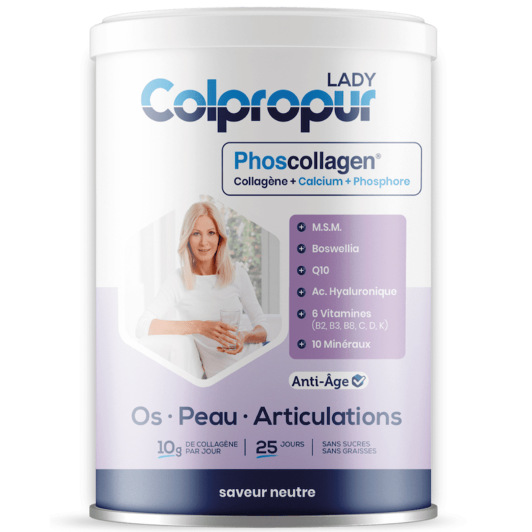 Colpropur Lady collagène anti âge en poudre - Os, articulations, peau