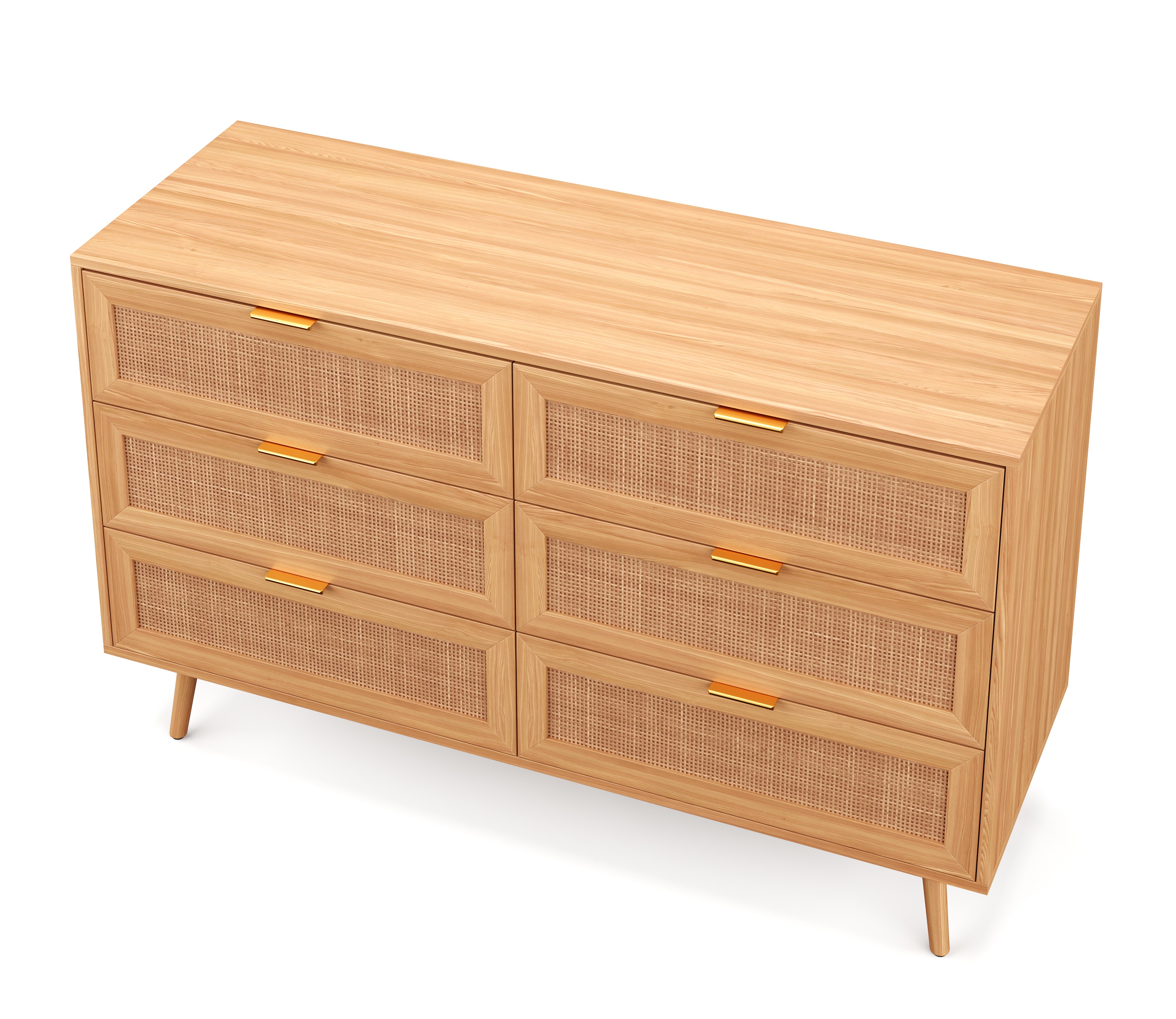 Kommode Holz ARNO 6 Schubladen 120 x 76 cm