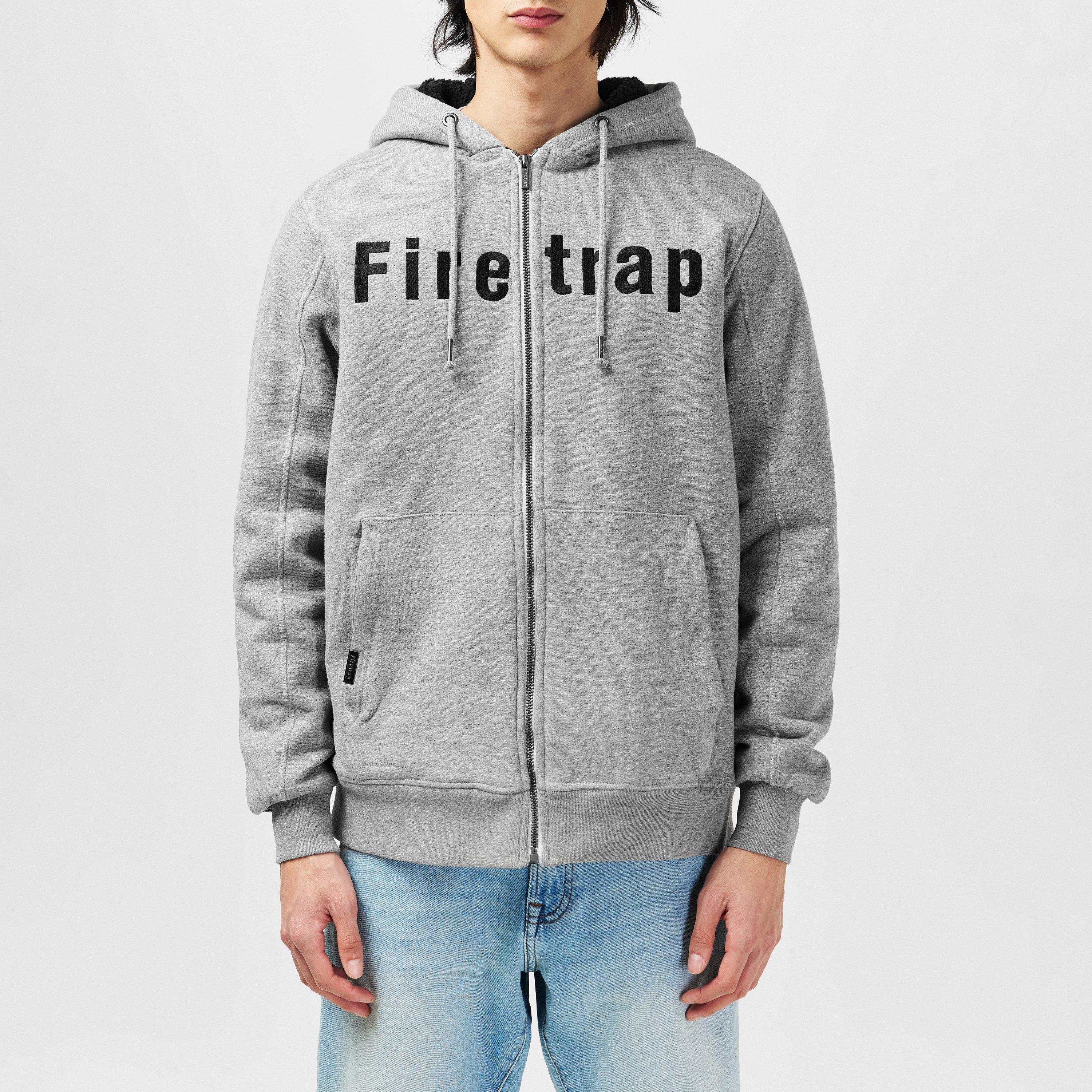 Firetrap Lined Hoodie Mens