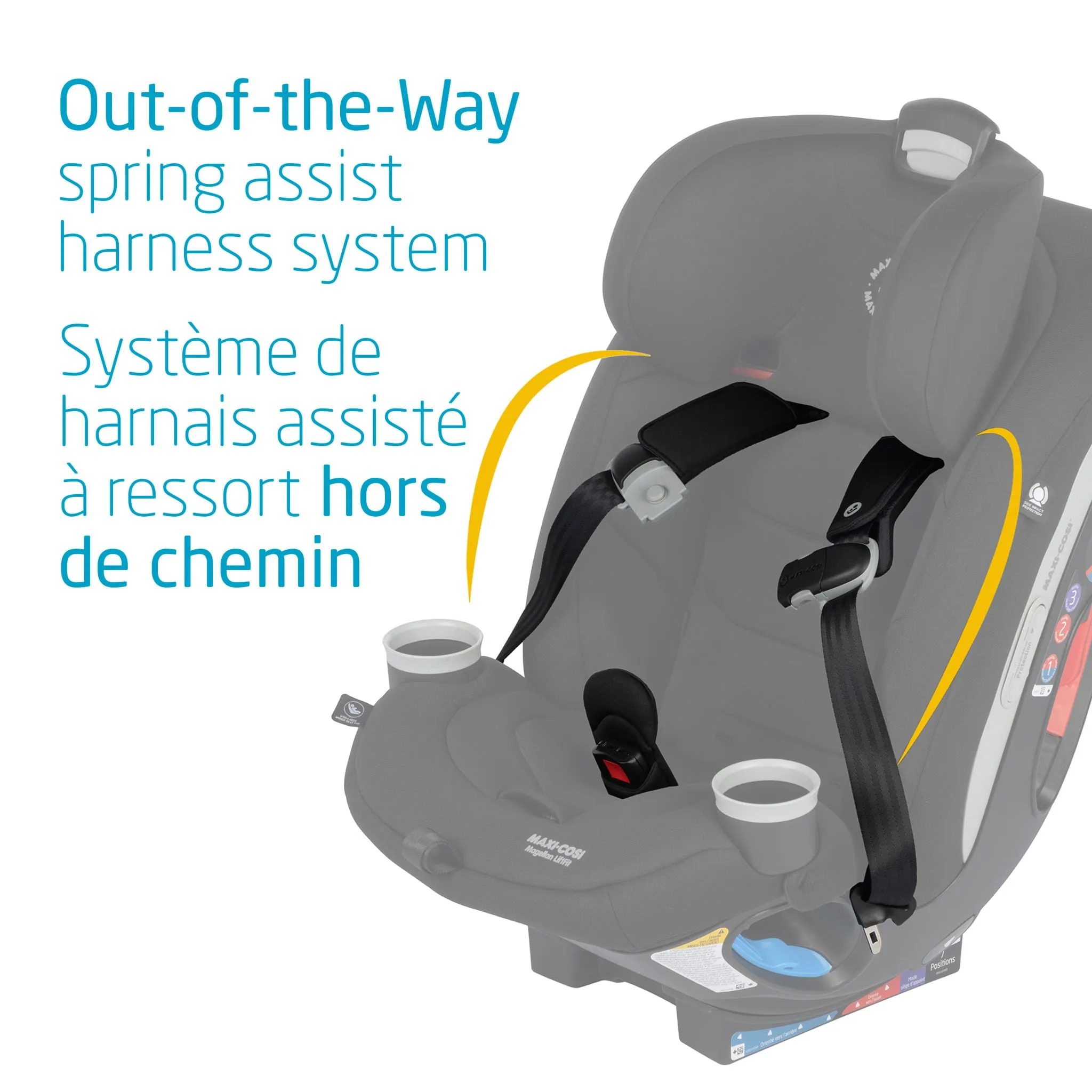 Maxi-cosi Siège d'Auto 5-en-1 Magellan Lift Fit - Noir Essentiel