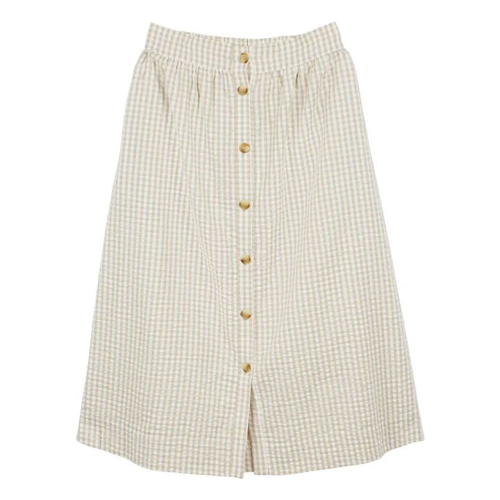 a.p Jupe Freddia Seersucker Coton Bio | Beige