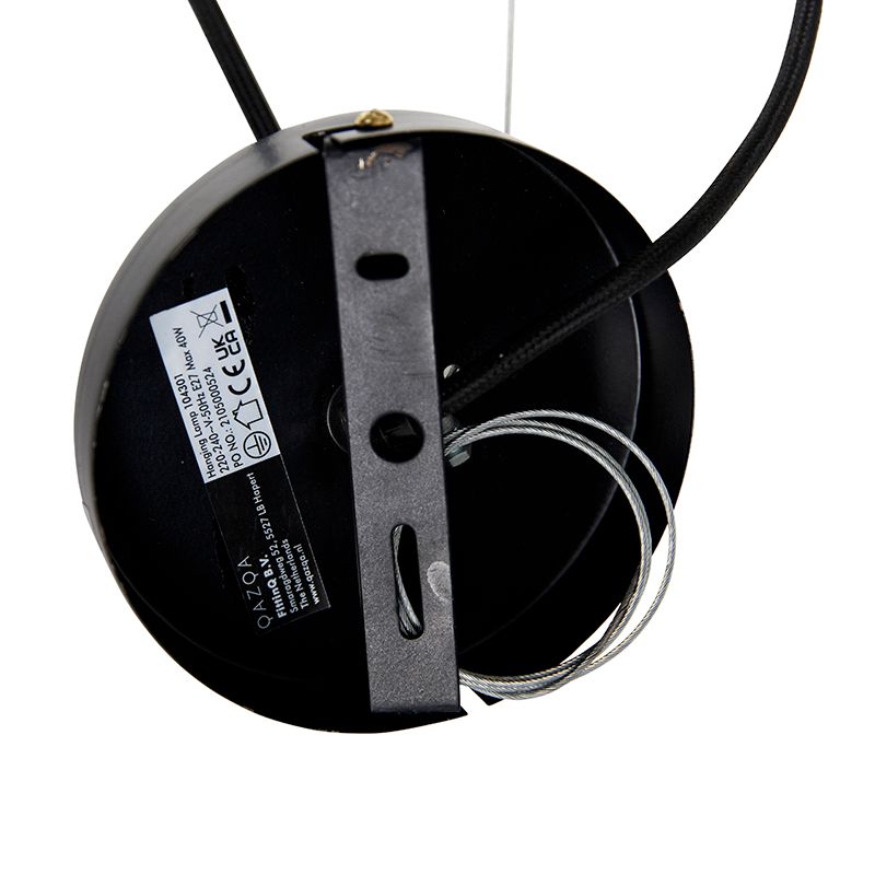 Oosterse hanglamp zwart 45 cm x 40 cm - Vadi