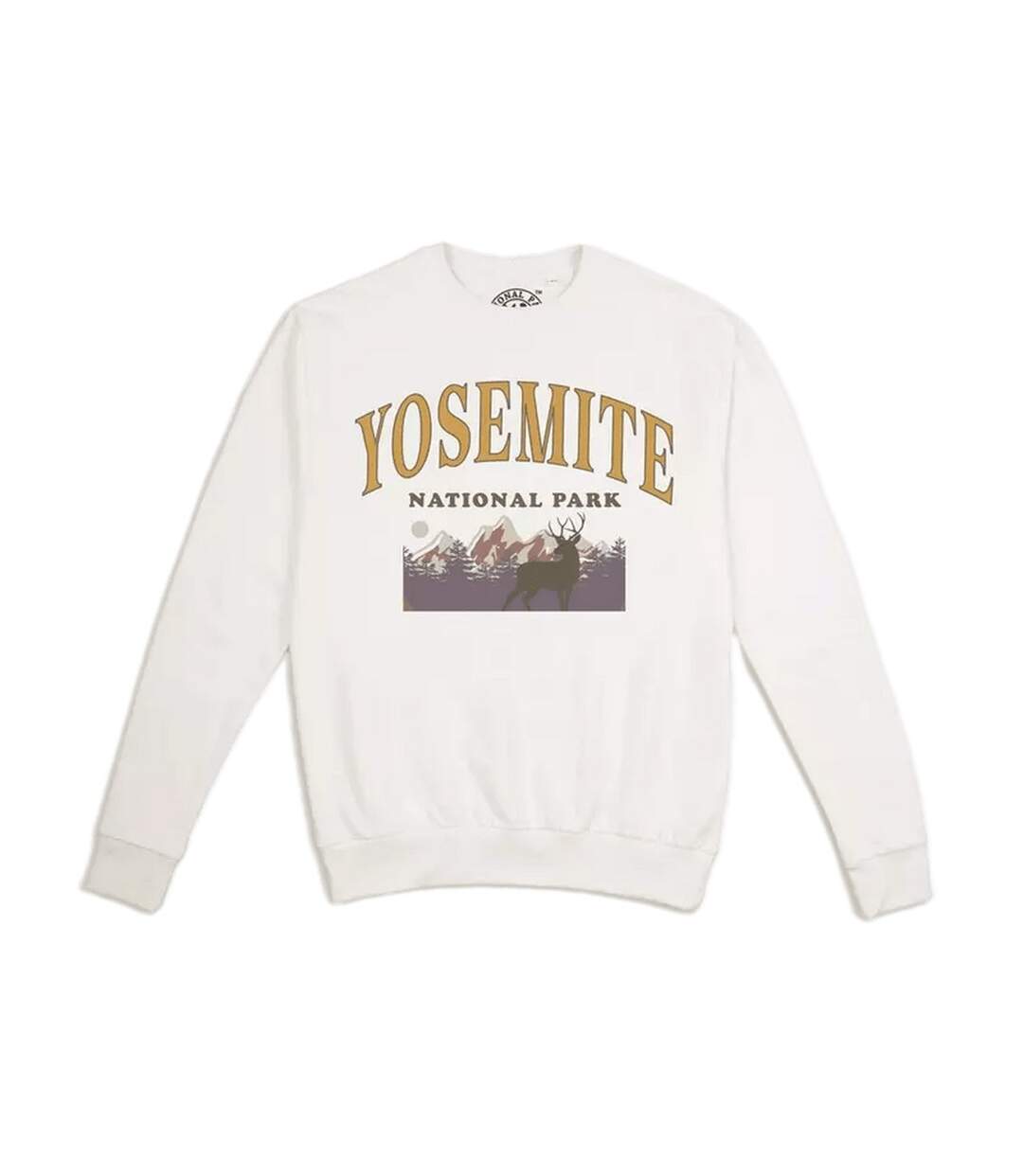 National Parks - Sweat YOSEMITE - Femme (Beige gris) - UTTV1839