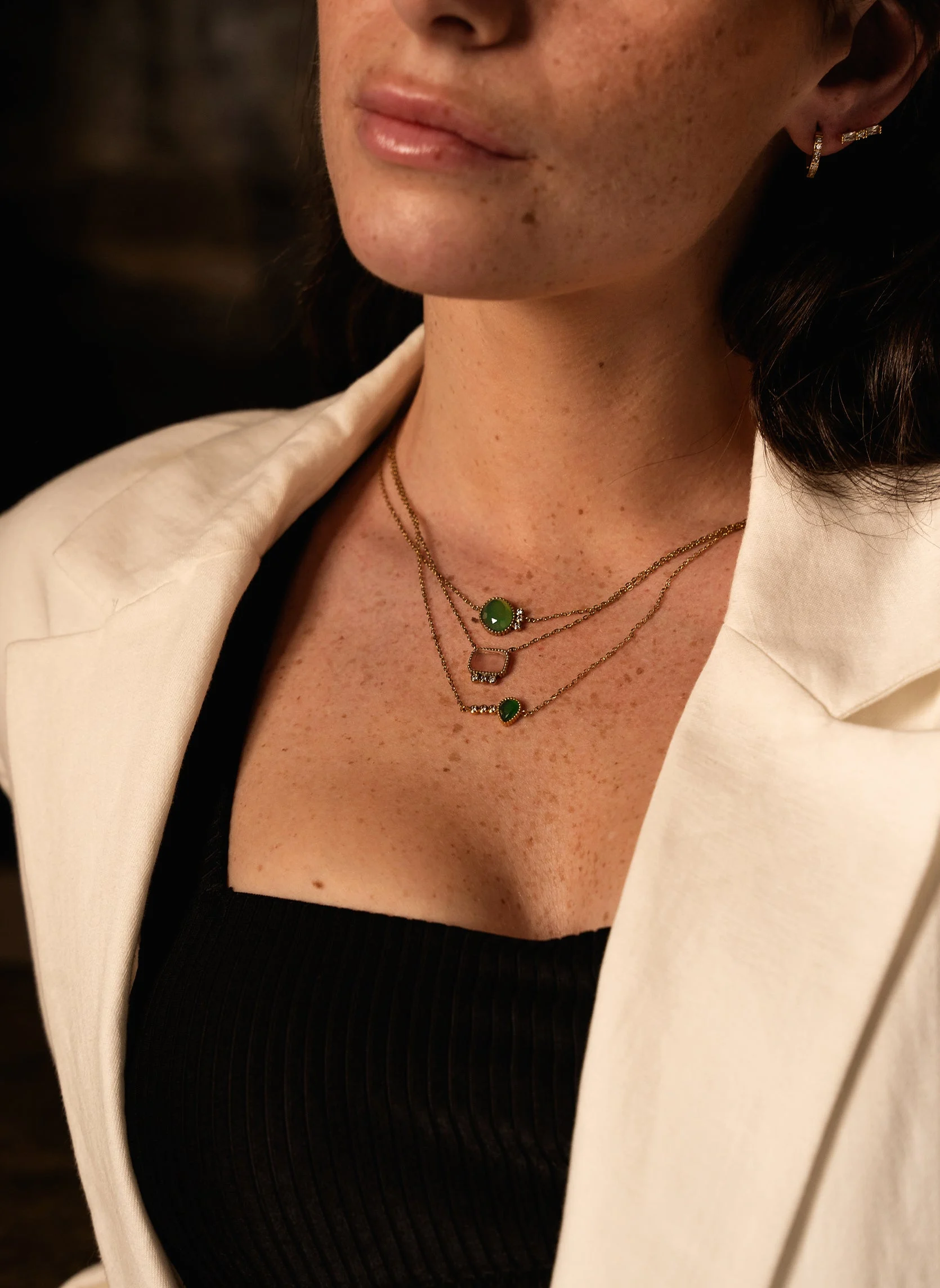 TYCHE - Collier chaîne tyche | Vert