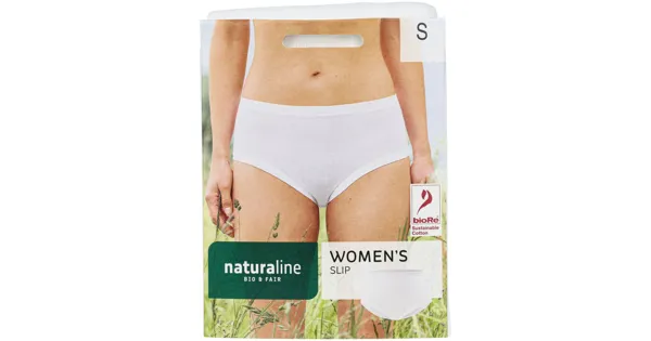 Naturaline Textil Damen Slip weiss S