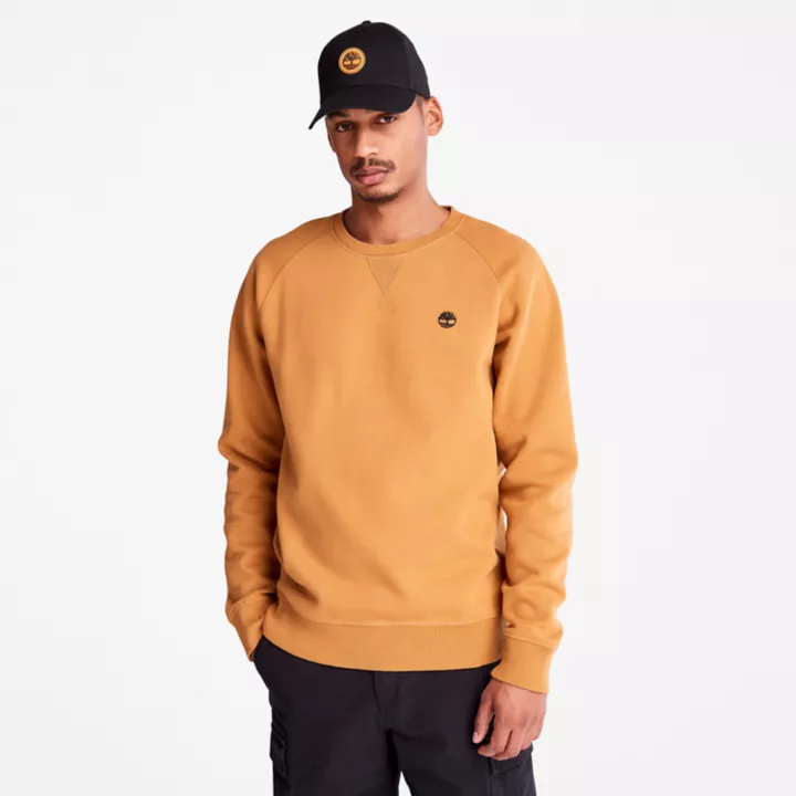 Moletom Exeter River Crewneck Masculino em Amarelo Escuro