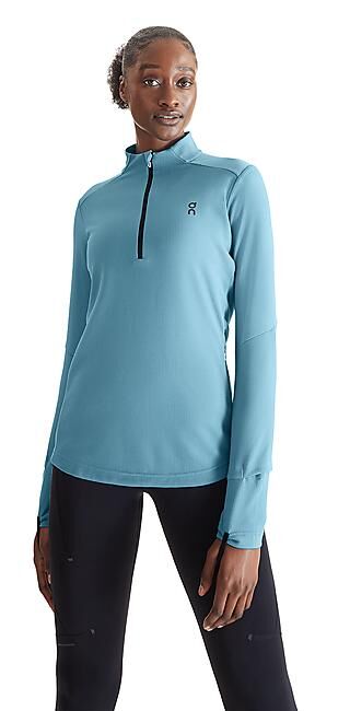 ON RUNNING - T-SHIRT ML DEMI ZIP CLIMATE SHIRT W