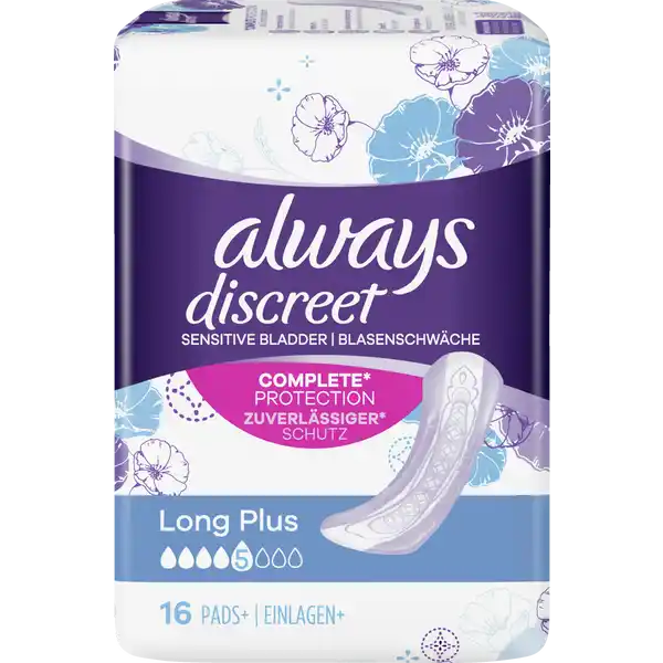 Monatspaket Discreet Inkontinenz Einlagen Long Plus