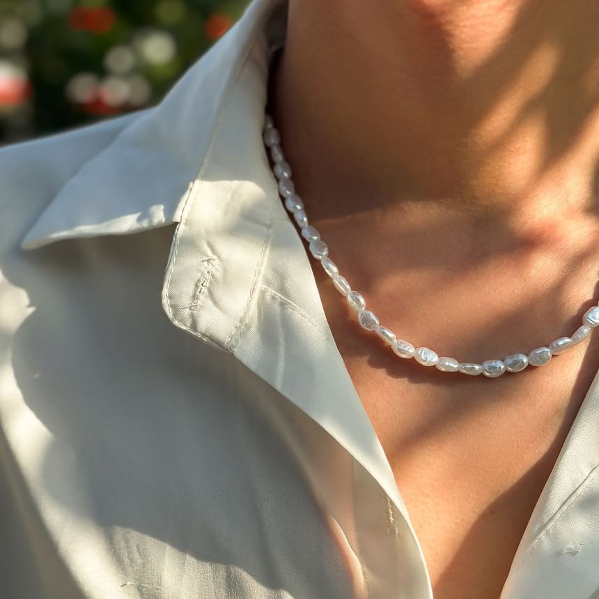 Gretlyn - Faux Pearl Strand Ketting