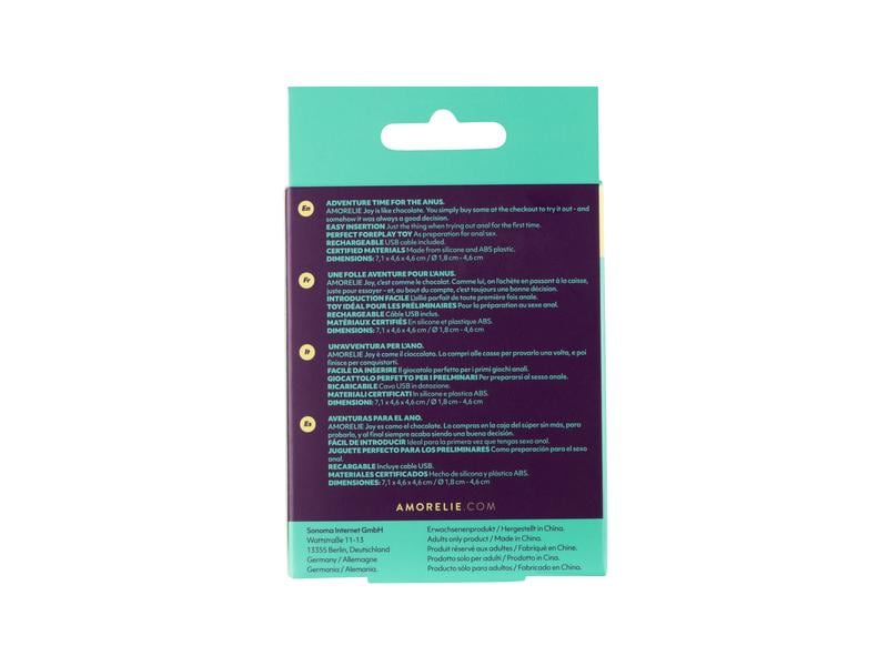 Amorelie Analplug mit Vibration «Fly» Blau Hochwertiges Sextoy für die anale Stimulation