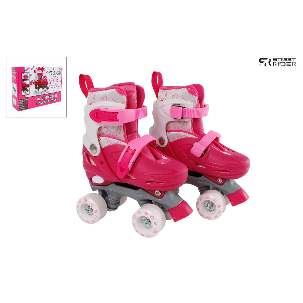 Street Rider rolschaatsen - maat 27-30 - roze