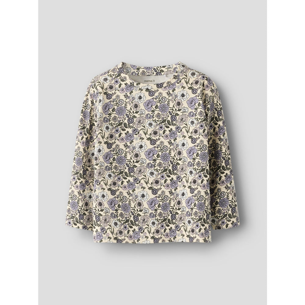 Køb Name It Buttercream Big Flower Nmfnikala Ls Top Box Lnoos