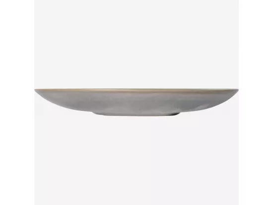 HABITAT - Assiette plate en grès - 25 cm - Bleu et marron (Lot de 2) - Asta