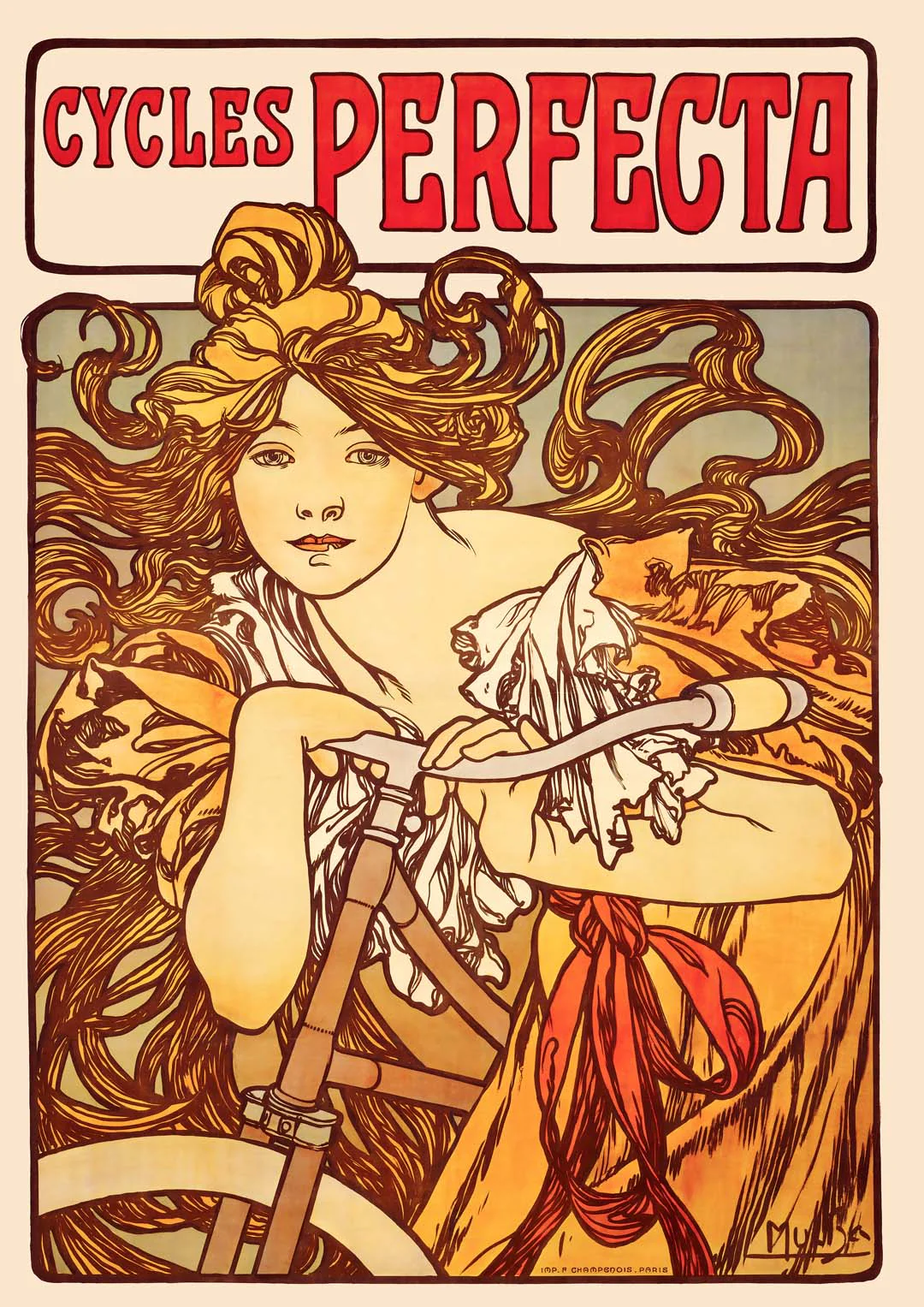 Cycles Perfecta von Alphonse Mucha