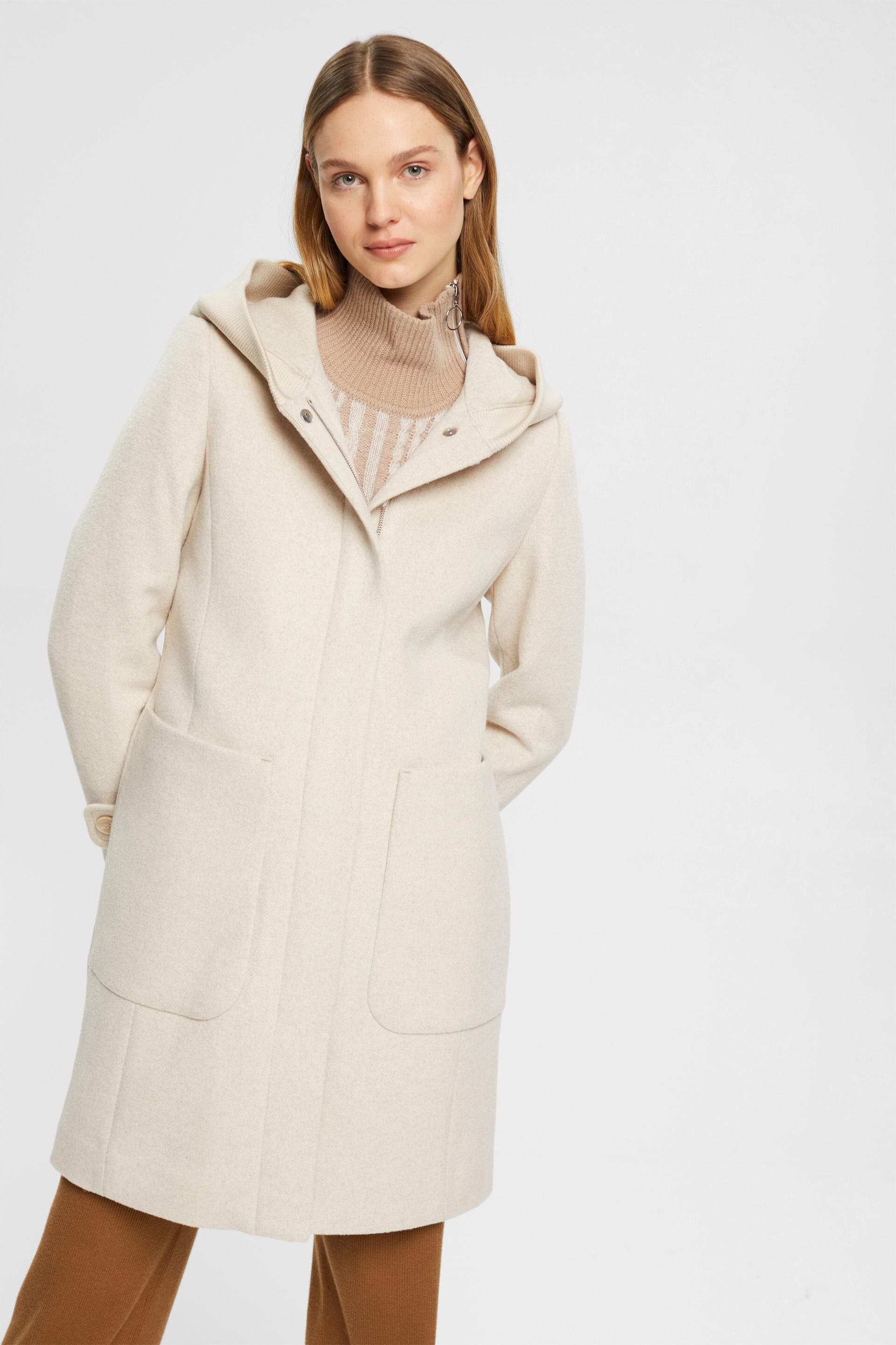 Manteau à teneur en laine
