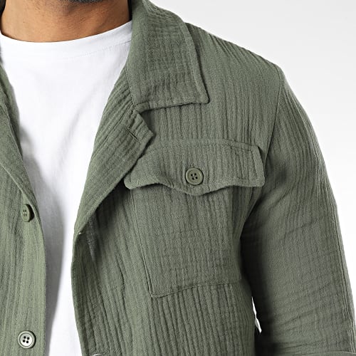 Chemise Manches Longues Vert Kaki