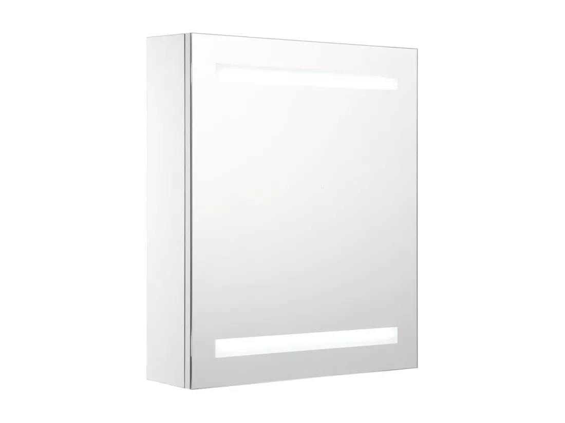 Armoire de salle de bain à miroir LED 50x13,5x60 cm
