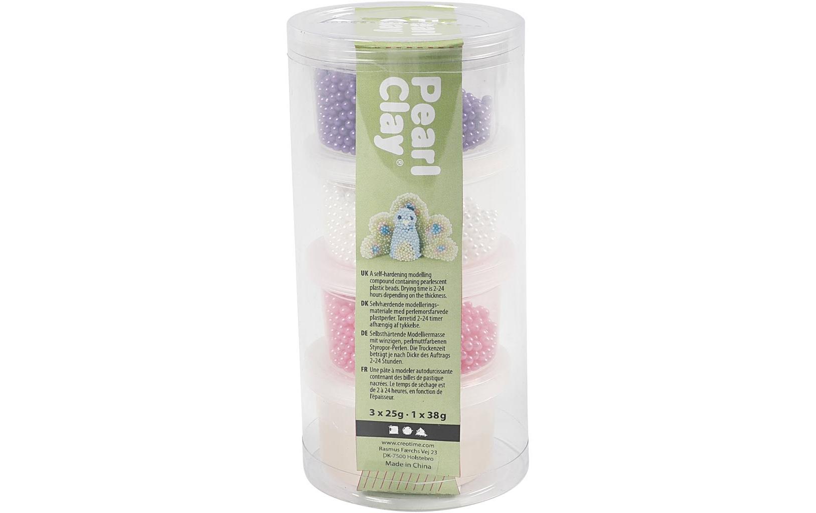 Modelliermasse Pearl Clay Pink, Lila, WeissPearl Clay Modelliermasse