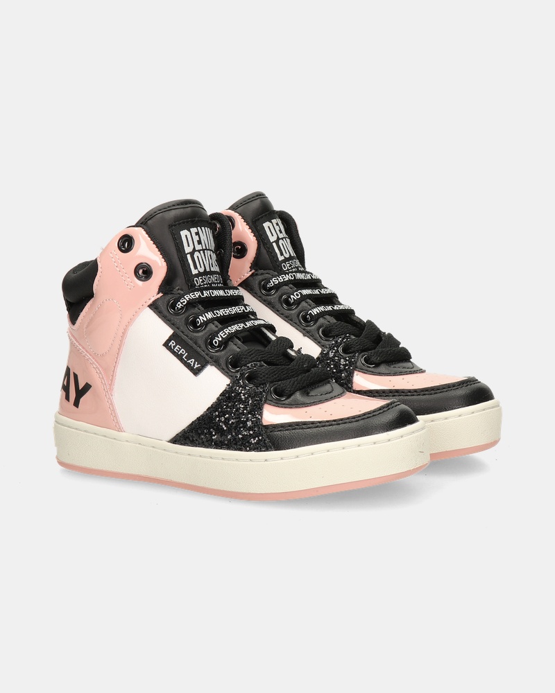 Replay Cobra 8 Hoge sneakers  - zwart