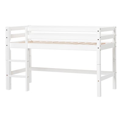 Hoppekids Basic Halvhøy Loftseng 70x160, Hvit