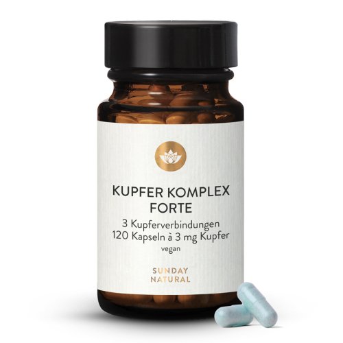 Sunday Natural Products  Kupfer Komplex Forte3mg