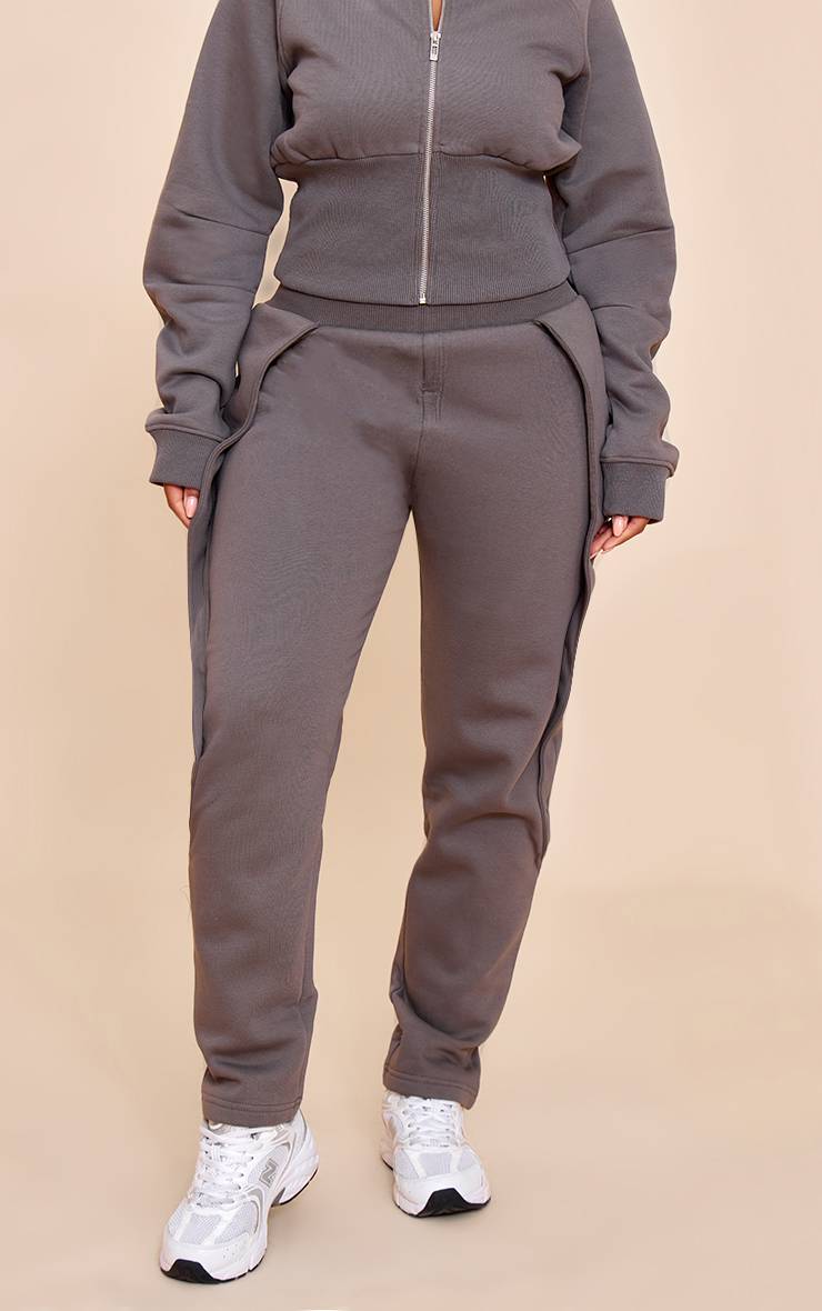 Charbon Joggers Cocon Taille Haute À Plis Frontaux Shape