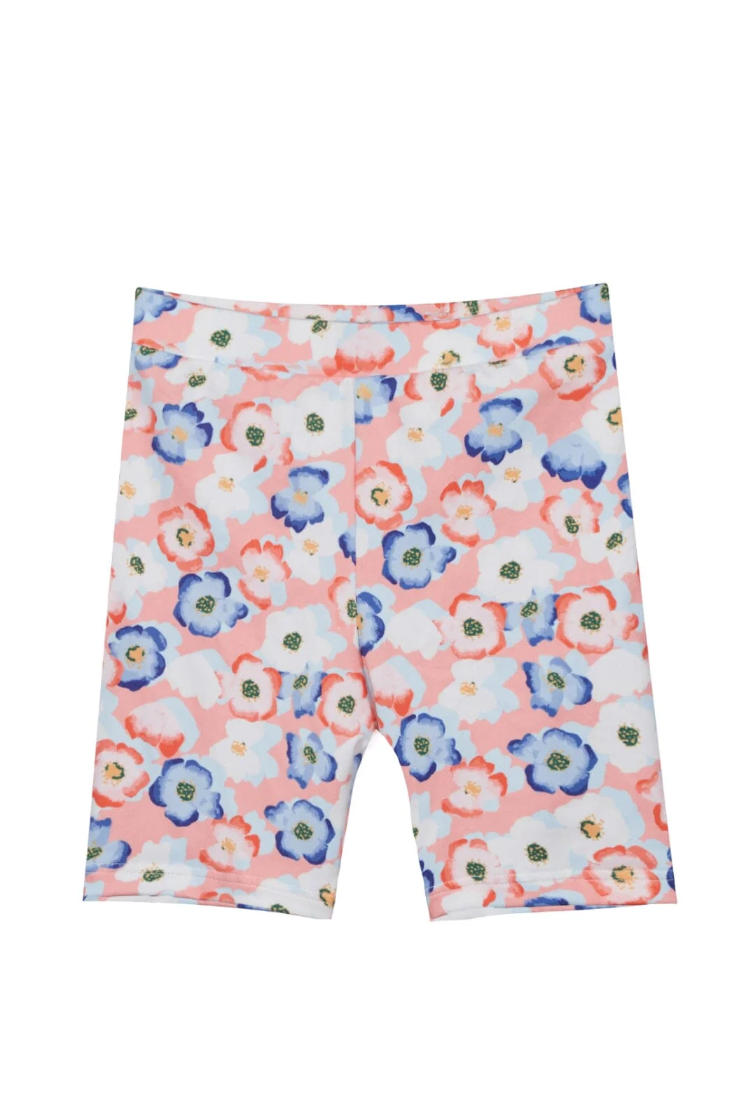 Liberte Ami Alma-Bicycle-Shorts (Kids) eachy blue flower
