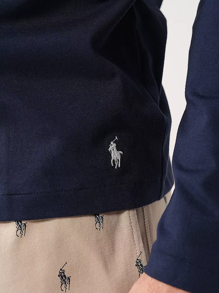 POLO RALPH LAUREN Pyjama Langarmshirt blau