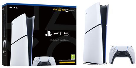 Sony - Playstation 5 Slim - Spelcomputer - Veelkleurig - 1TB SSD, 4K-TV-gaming, 8K-uitvoer, Tempest 3D AudioTech