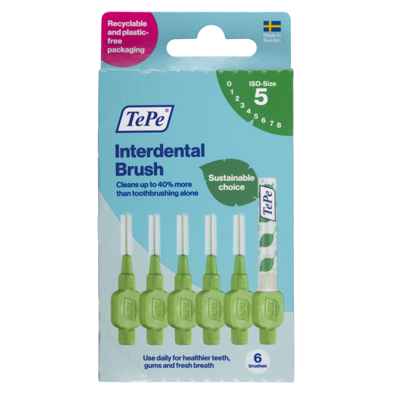 TePe Interdentale Ragers Original Groen 0,8mm Maat 5 6 Stuks